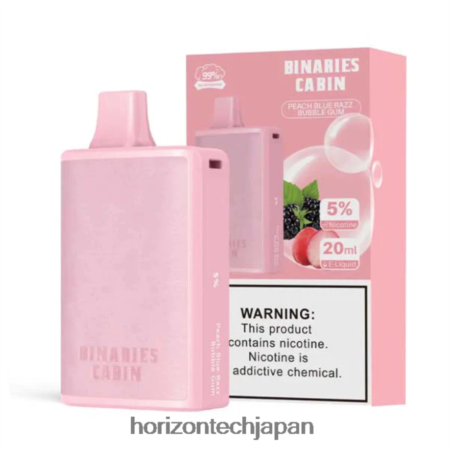 HorizonTech Binaries Cabin 使い捨て20ml ピーチブルーラズバブルガム XXXF77 Horizon Tech Vape Coils