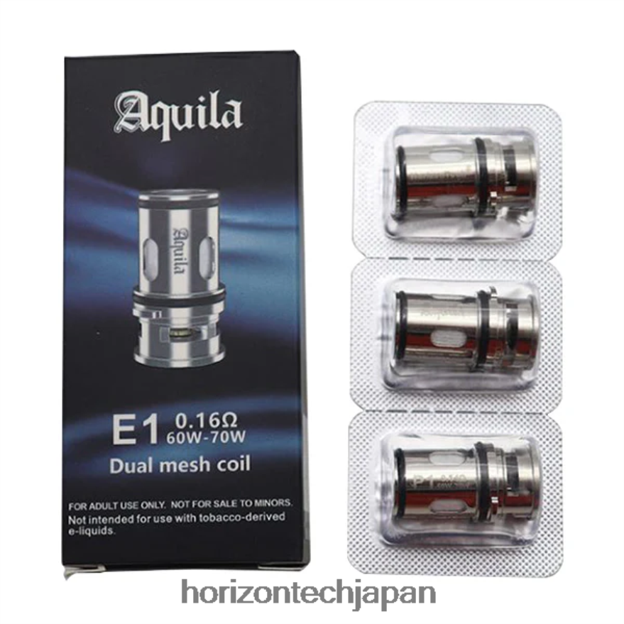 HorizonTech Aquila コイル（3本入り） e2 - 0.14Ω (3個パック) XXXF13 Horizontech Vape Japan