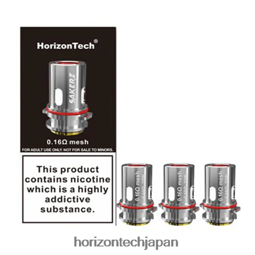 HorizonTech Sakerz コイル（3個パック） メッシュ0.16オーム（3個パック） XXXF158 Horizon Tech Coils