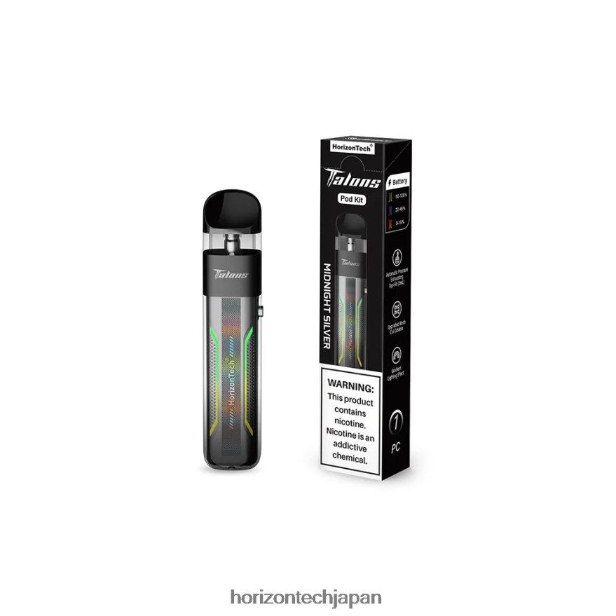 HorizonTech Talons ポッドシステム ミッドナイトシルバー XXXF196 Horizontech Disposable Vape