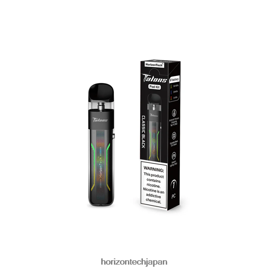 HorizonTech Talons ポッドシステム クラシックブラック XXXF20 Horizontech Vape Kit