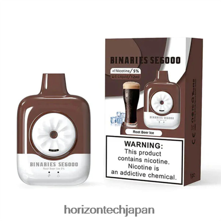 HorizonTech Binaries Cabin 使い捨てse 12ml ルートビアアイス XXXF156 Horizon Tech Company