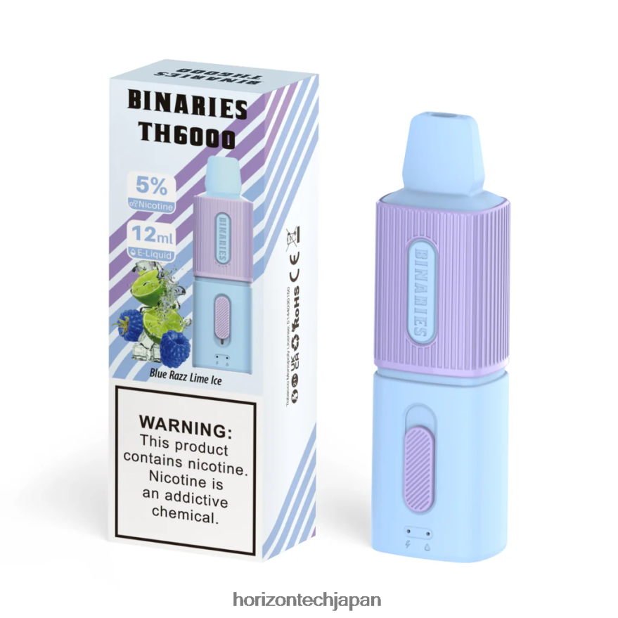 HorizonTech Binaries Cabin th6000 使い捨て 12ml ブルーラズライムアイス XXXF106 Horizon Tech Company