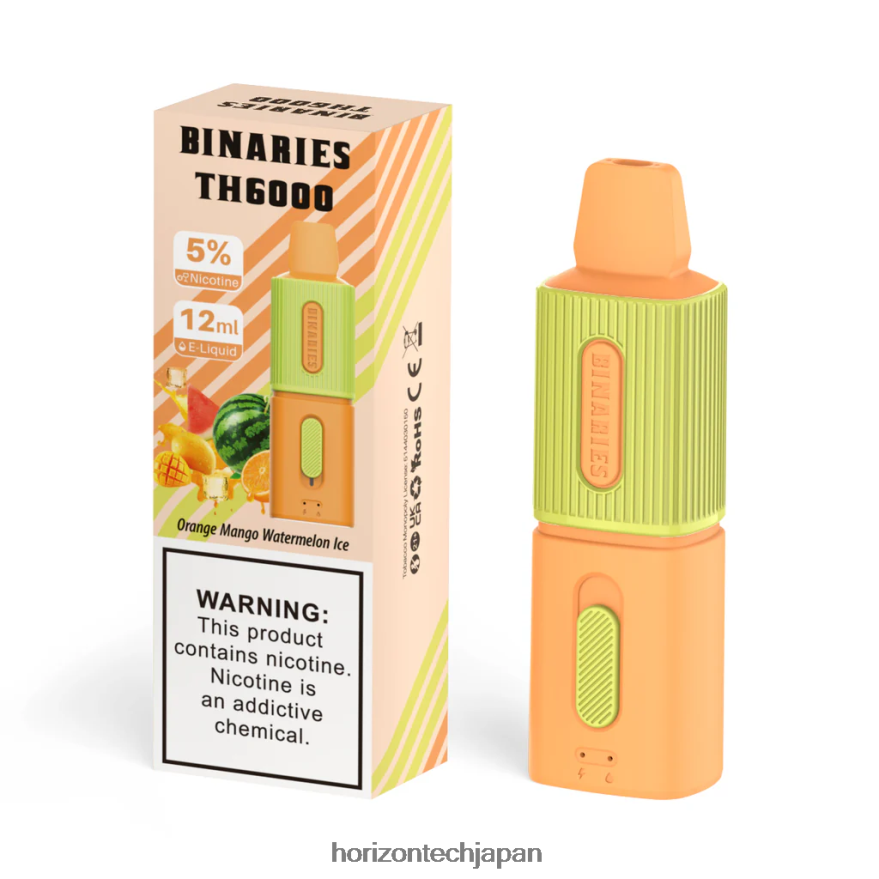 HorizonTech Binaries Cabin th6000 使い捨て 12ml オレンジマンゴースイカアイス XXXF111 Horizontech Japan