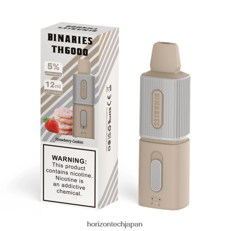 HorizonTech Binaries Cabin th6000 使い捨て 12ml イチゴのクッキー XXXF116 Horizon Tech Company