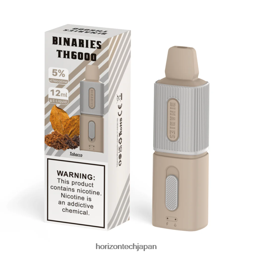 HorizonTech Binaries Cabin th6000 使い捨て 12ml タバコ XXXF120 Horizontech Vape Kit