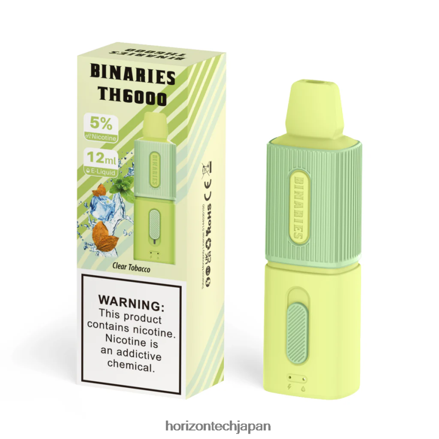 HorizonTech Binaries Cabin th6000 使い捨て 12ml 透明なタバコ XXXF121 Horizontech Japan