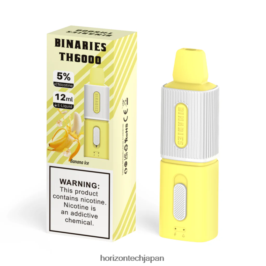 HorizonTech Binaries Cabin th6000 使い捨て 12ml バナナアイス XXXF97 Horizon Tech Vape Coils